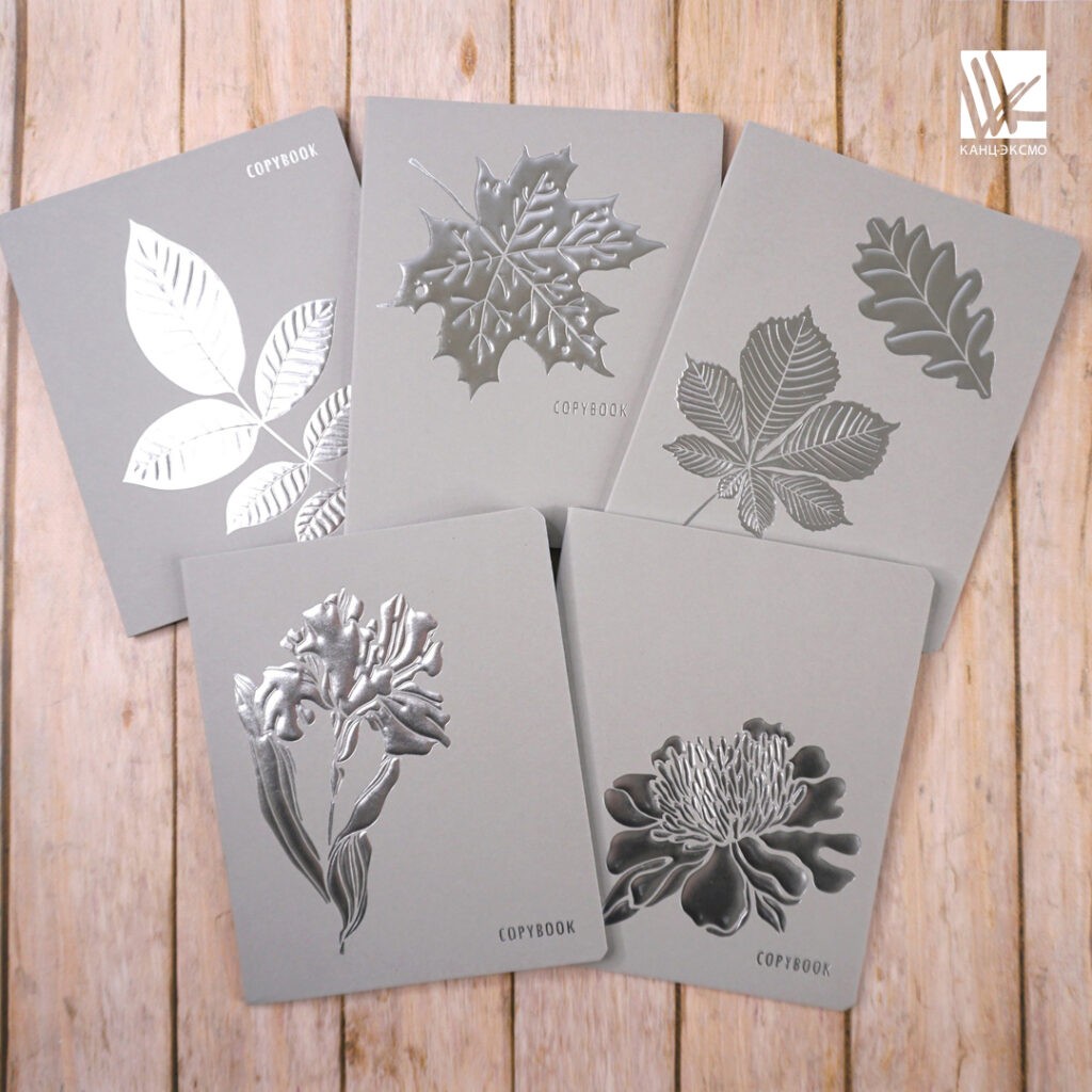 Коллекция тетрадей TOTAL GREY. Изящное серебро