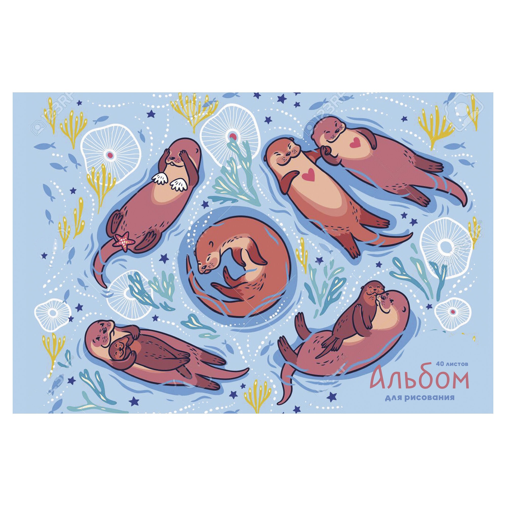 Выдры на отдыхе – АБ402468 Выдры на отдыхе – АБ402468